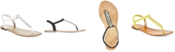 Material Girl Sage T-Strap Flat Thong Sandals, Created for Macy's
